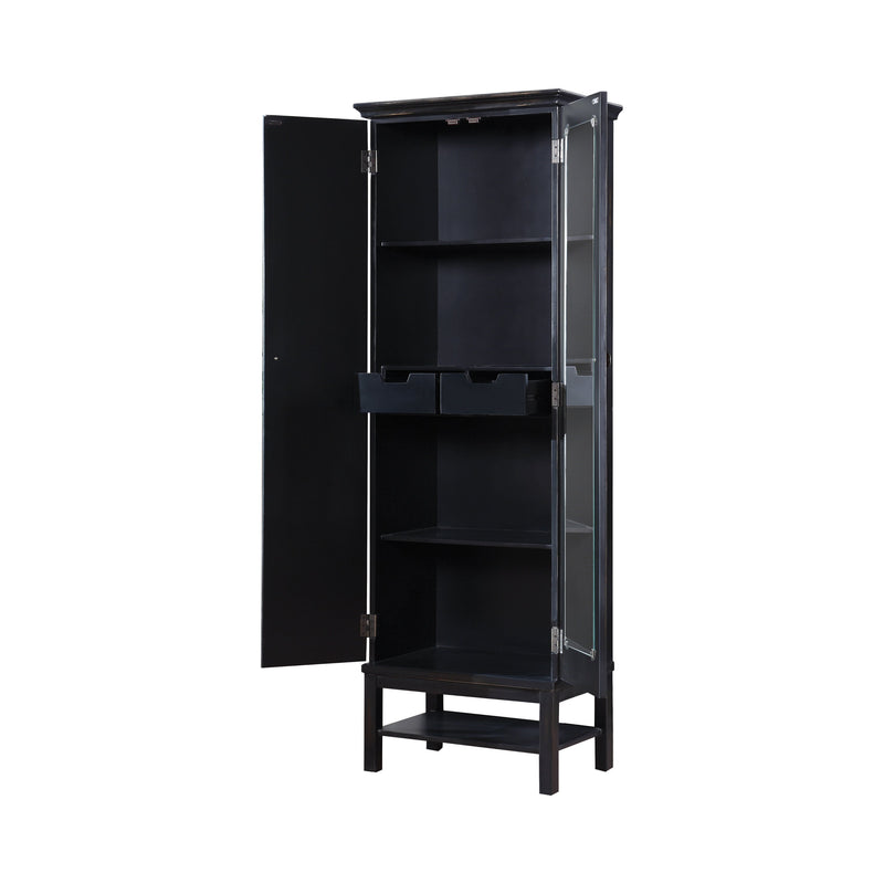 Lovegood Rich Brown & Black Accent Cabinet