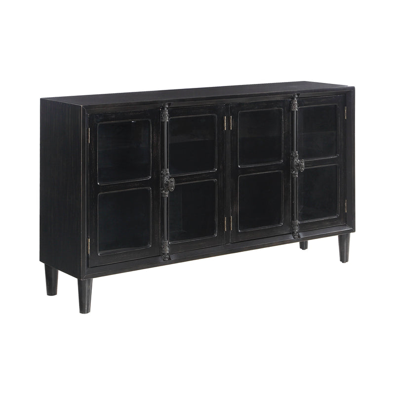 Mapleton Black Accent Cabinet