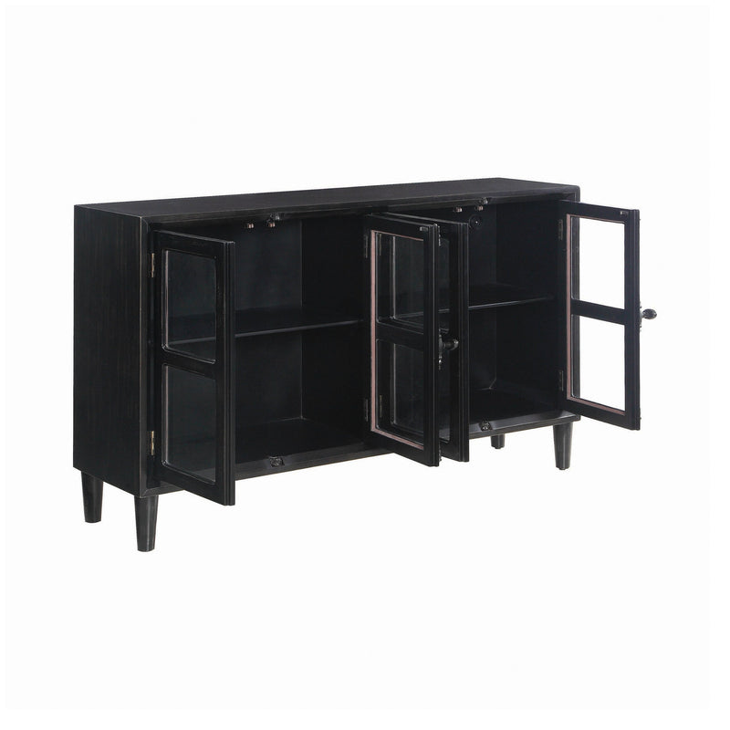 Mapleton Black Accent Cabinet