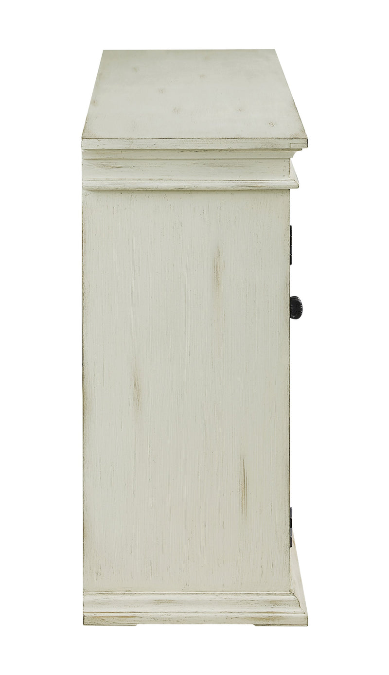 Kiara White Accent Cabinet w/ Adjustable Shelves