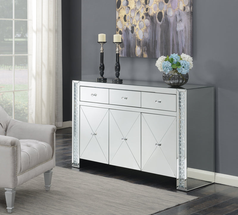 Fueyes Silver Accent Cabinet