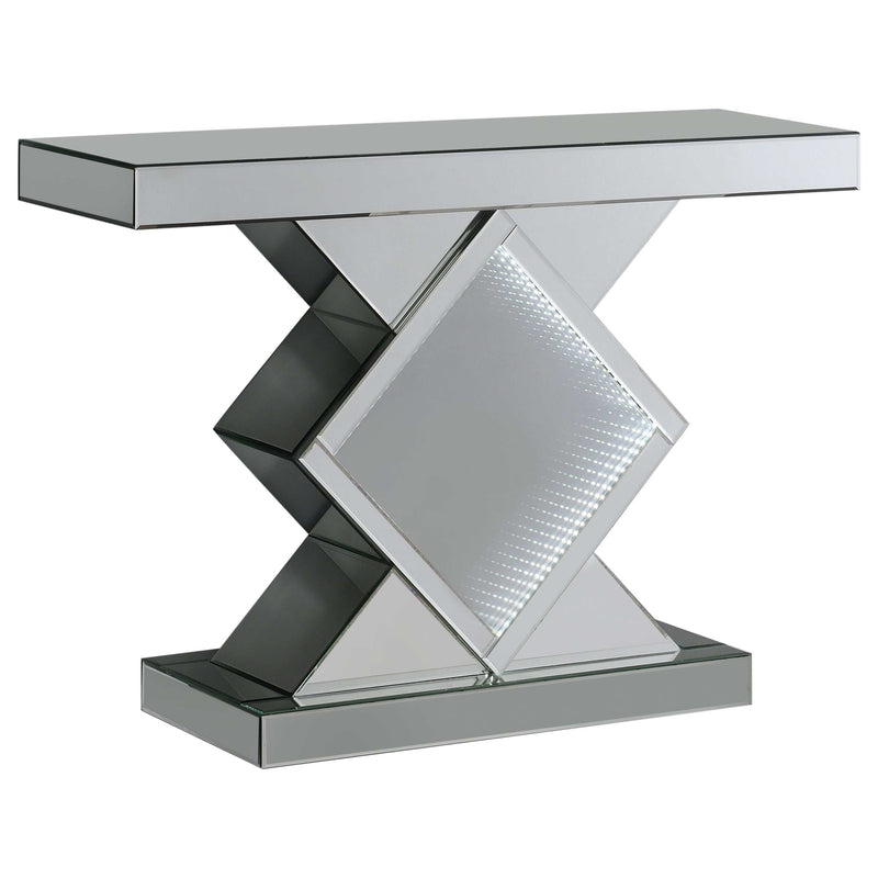 Eesha - Silver - Console Table w/ Led - Ornate Home