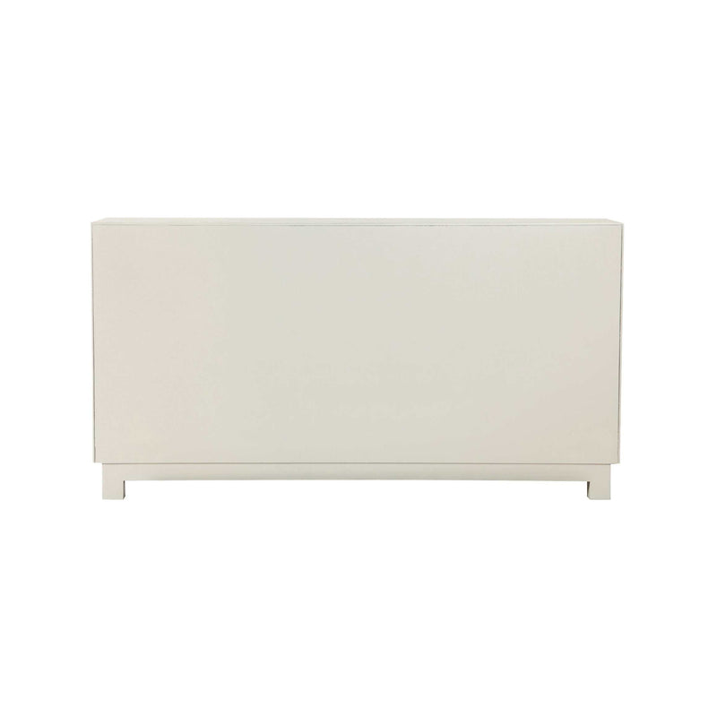 Arrao - White & Gold - Rectangular 4-Door Accent Cabinet - Ornate Home