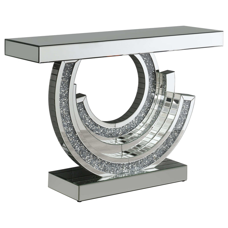 Nawa - Silver - Multi-Dimensional Console Table - Ornate Home