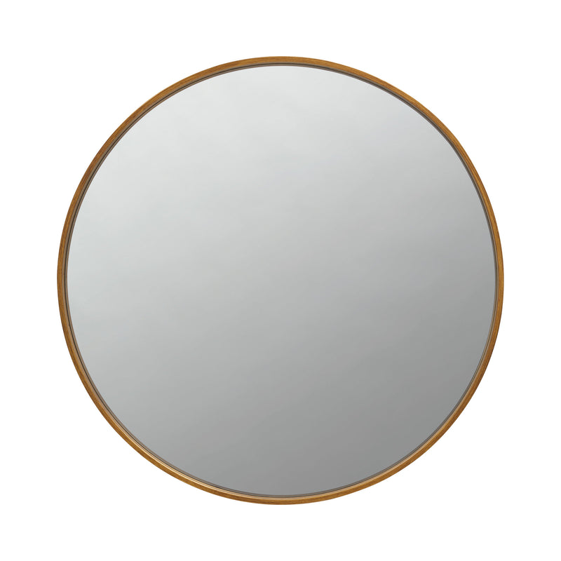 Ameena - Brass - Round Mirror - Ornate Home