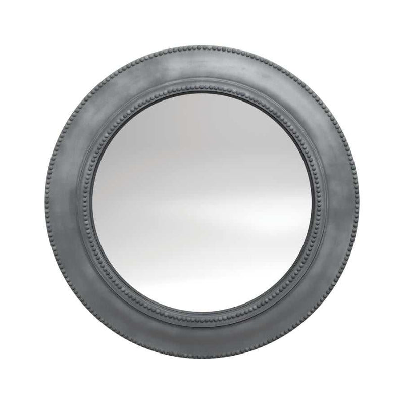 Rubie - Grey - Beveled Round Mirror - Ornate Home