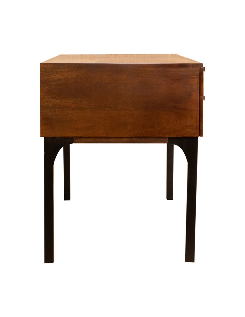 Portwall - Brown & Matte Black - Writing Desk - Ornate Home