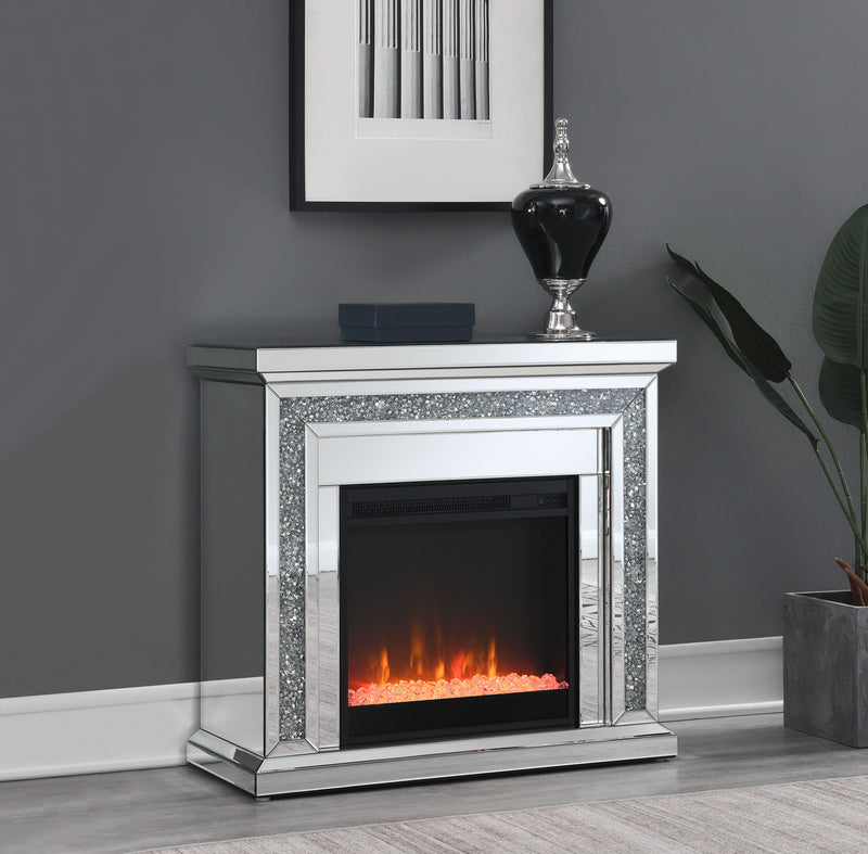 Lorelai Mirror Rectangular Freestanding Fireplace