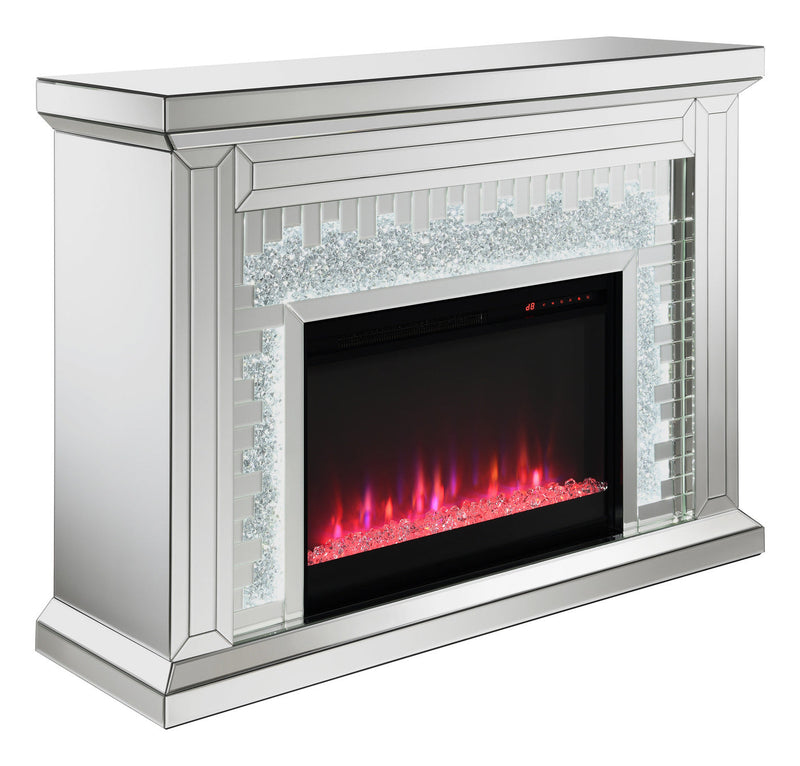 Gilmore Mirror Rectangular Freestanding Fireplace