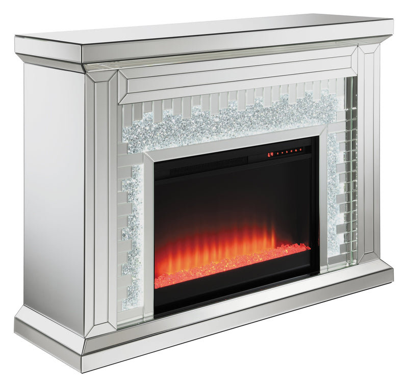 Gilmore Mirror Rectangular Freestanding Fireplace