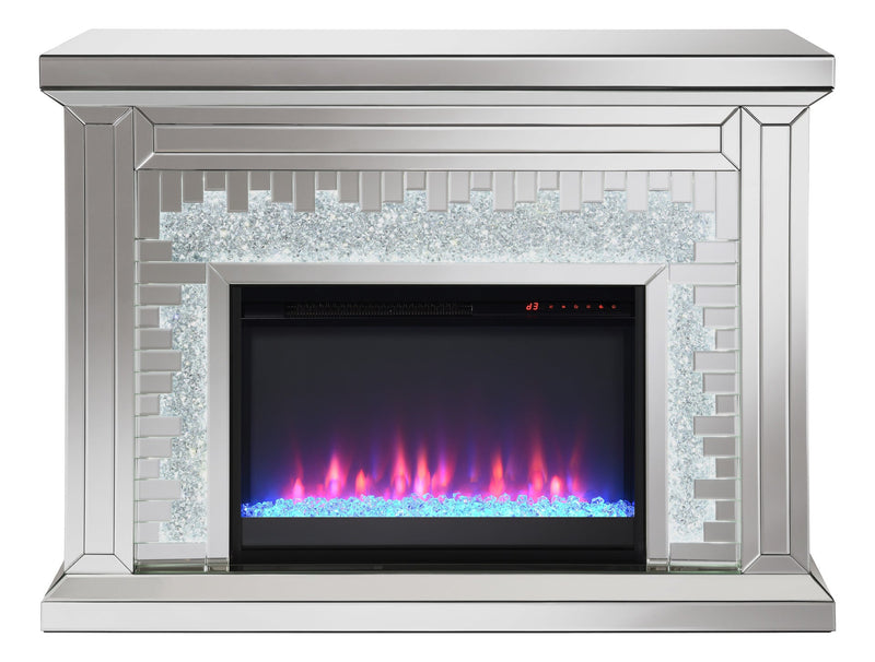 Gilmore Mirror Rectangular Freestanding Fireplace