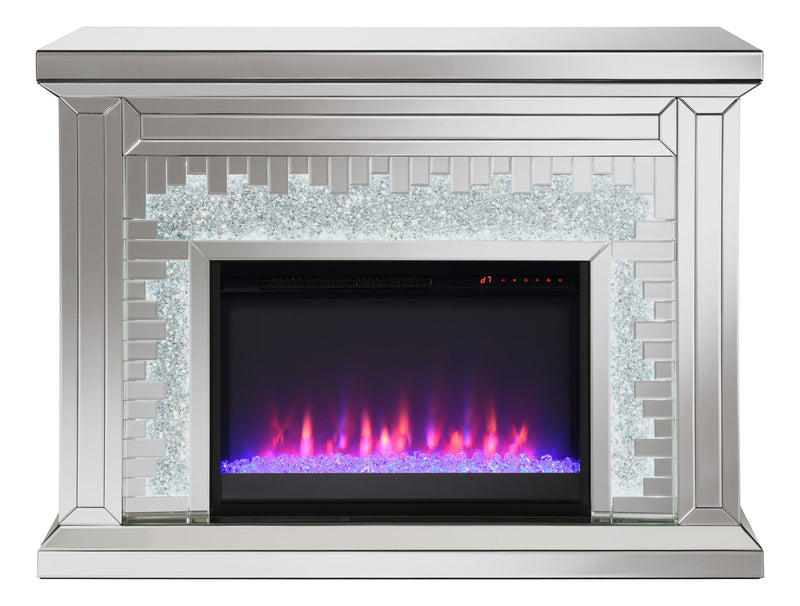 Gilmore Mirror Rectangular Freestanding Fireplace