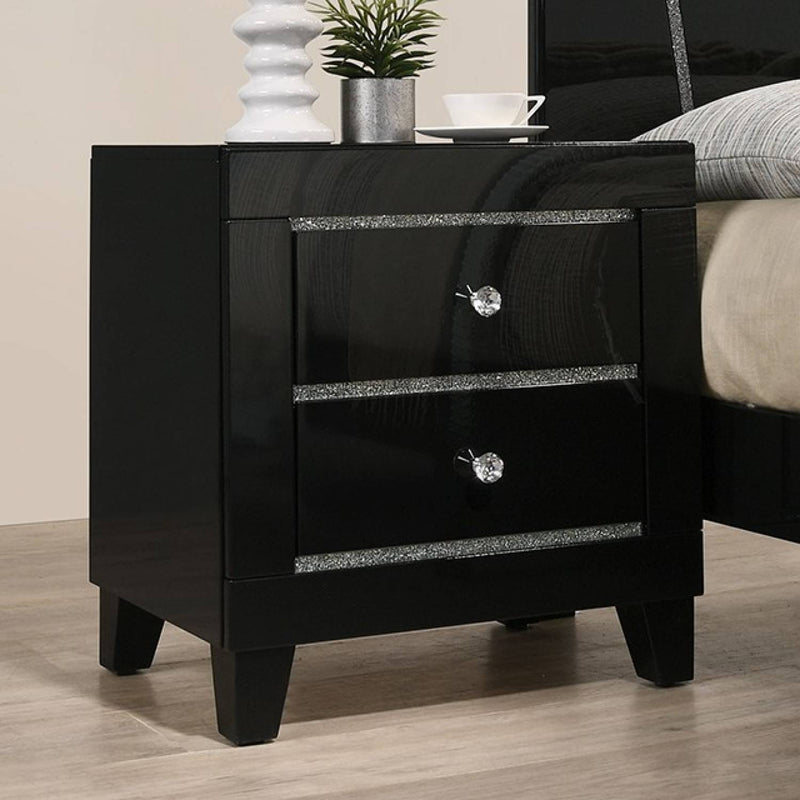 Magdeburg Black Nightstand