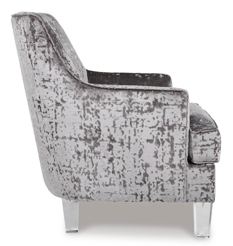 Gloriann Pewter Accent Chair