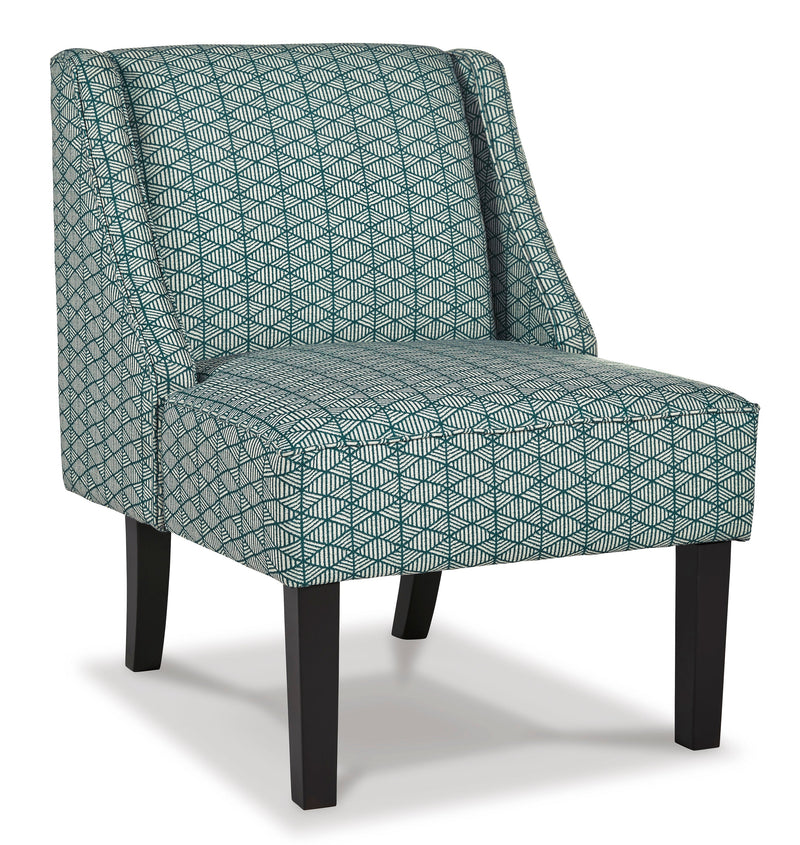 Janesley Teal & Cream Accent Chair