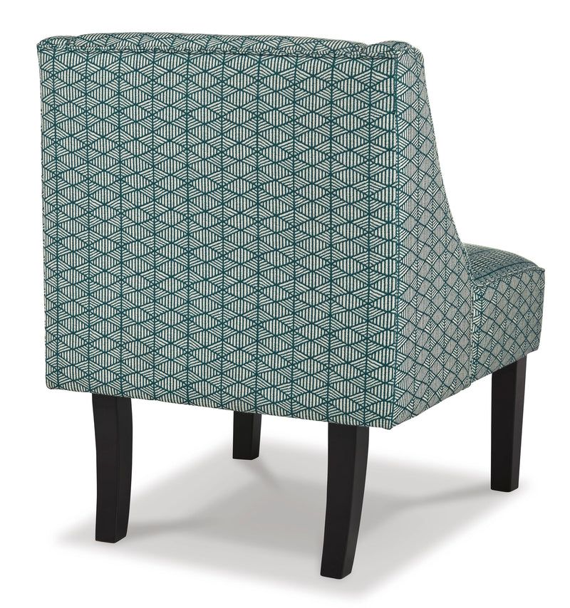 Janesley Teal & Cream Accent Chair