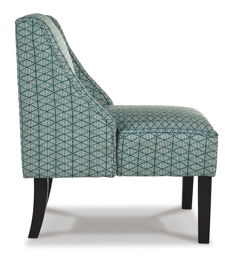 Janesley Teal & Cream Accent Chair