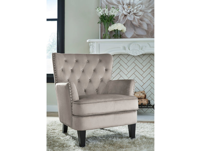 Romansque Beige Accent Chair