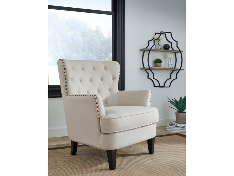 Romansque Light Beige Accent Chair