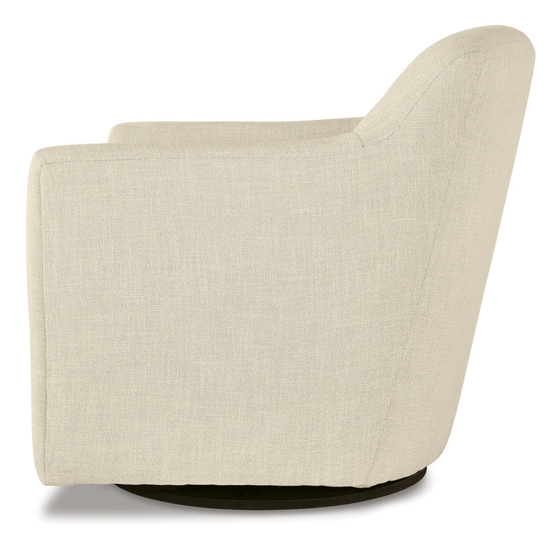 Bradney Linen Swivel Accent Chair