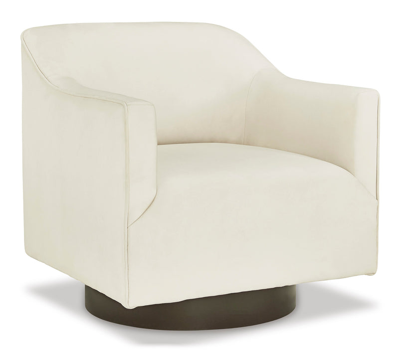 Phantasm Chalk Swivel Accent Chair