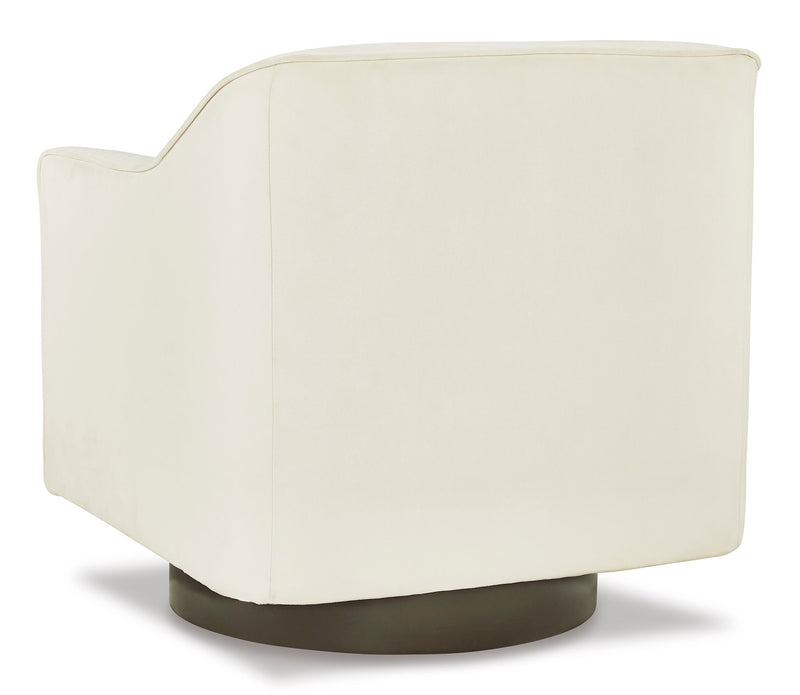 Phantasm Chalk Swivel Accent Chair