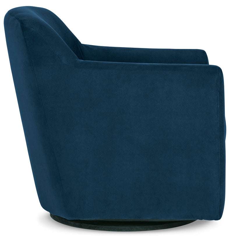 Bradney Ink Swivel Accent Chair