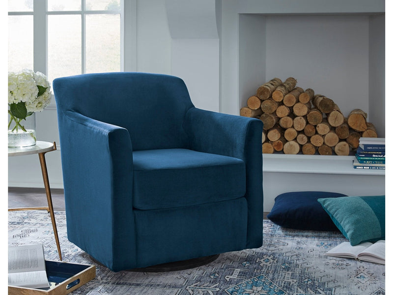 Bradney Ink Swivel Accent Chair