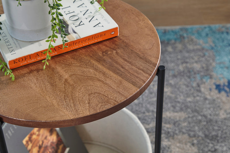 Brookway Black & Cream Accent Table