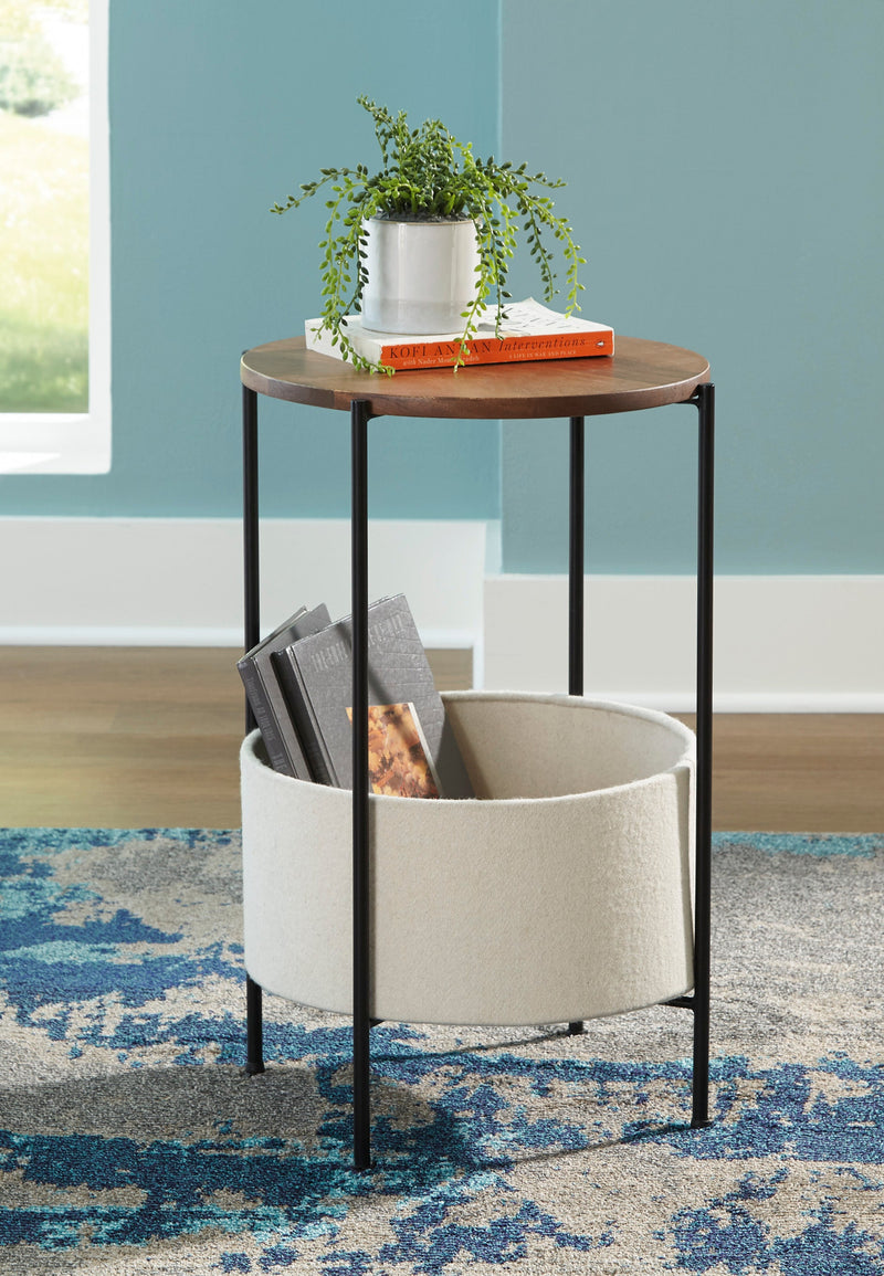 Brookway Black & Cream Accent Table