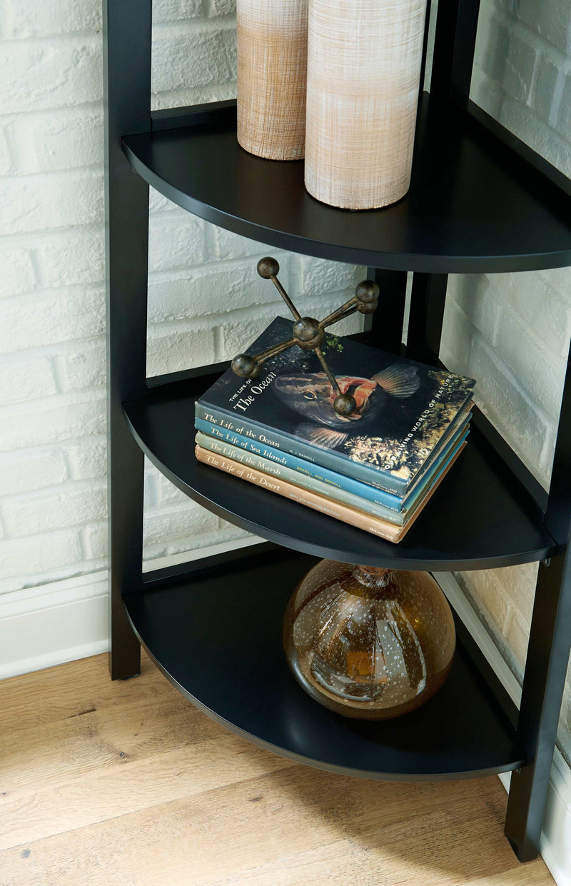 Bernmore - Black - Corner Shelf - Ornate Home