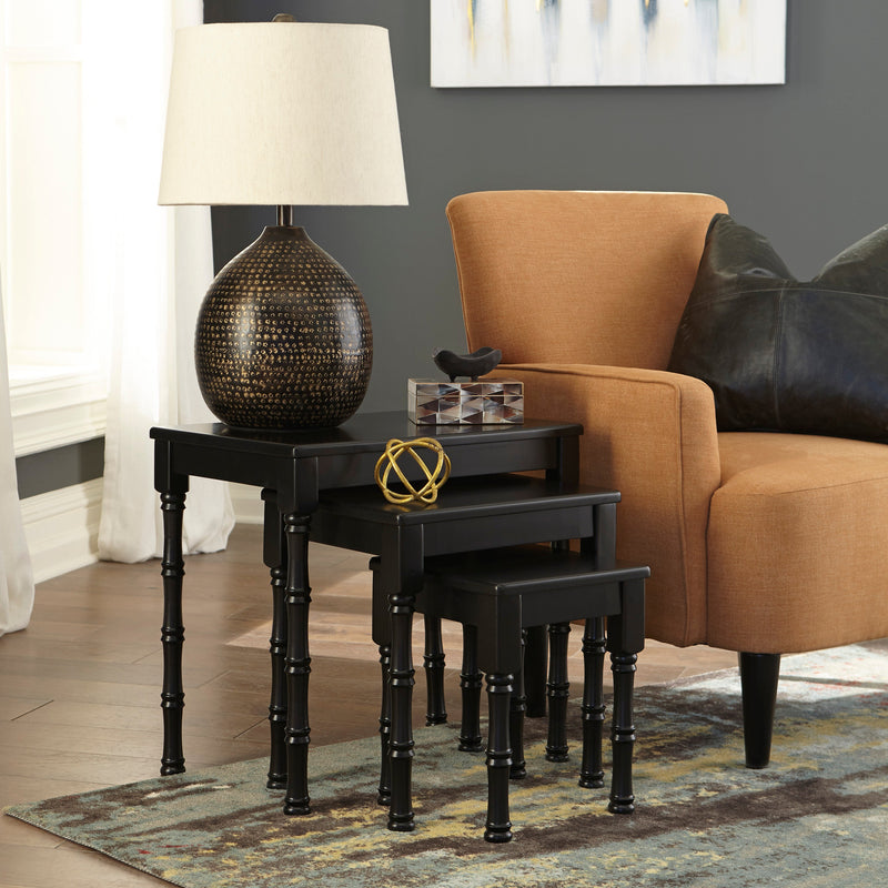 Dasonbury Black Accent Table (Set of 3)