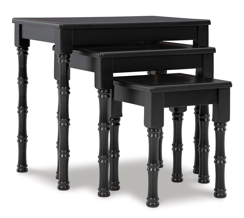 Dasonbury Black Accent Table (Set of 3)