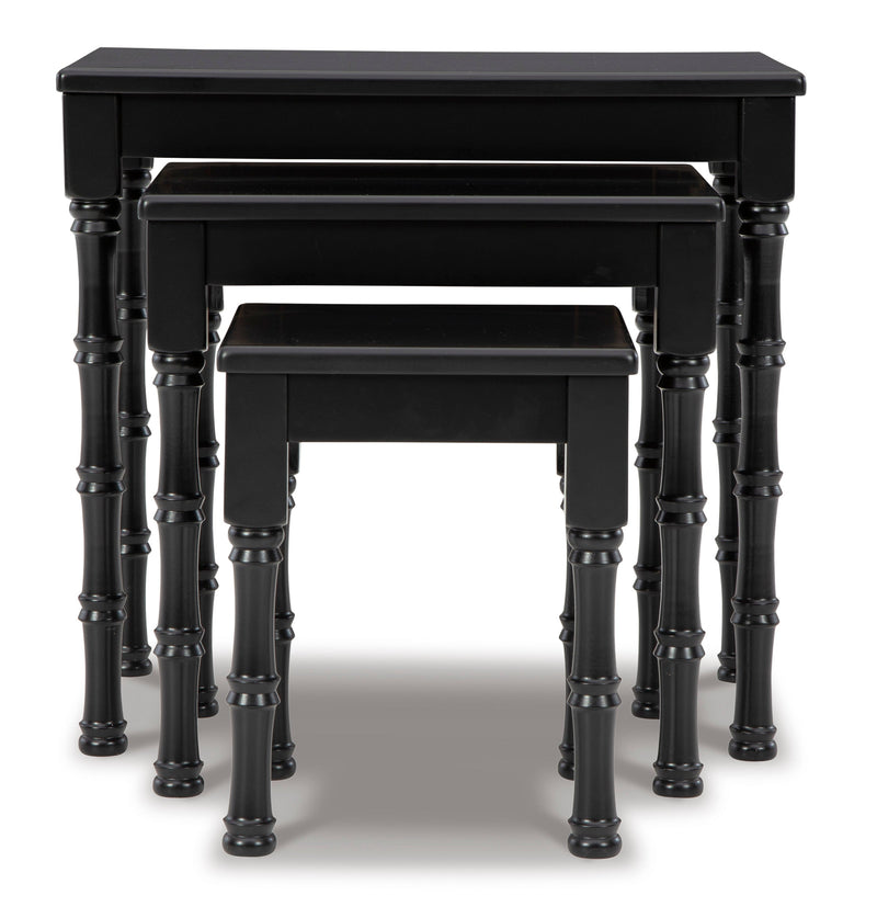 Dasonbury Black Accent Table (Set of 3)