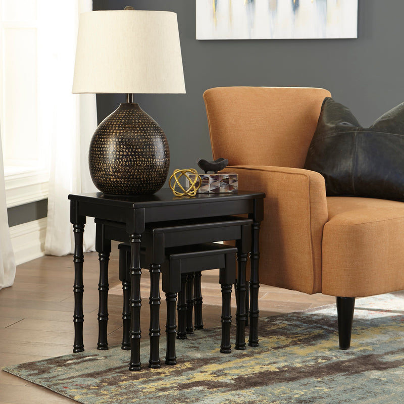 Dasonbury Black Accent Table (Set of 3)