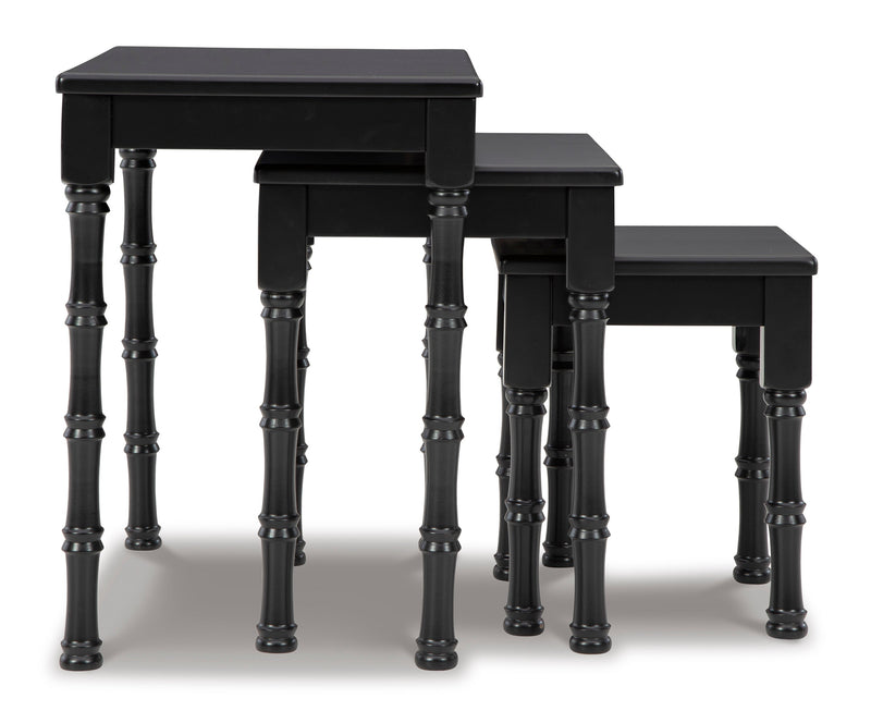 Dasonbury Black Accent Table (Set of 3)