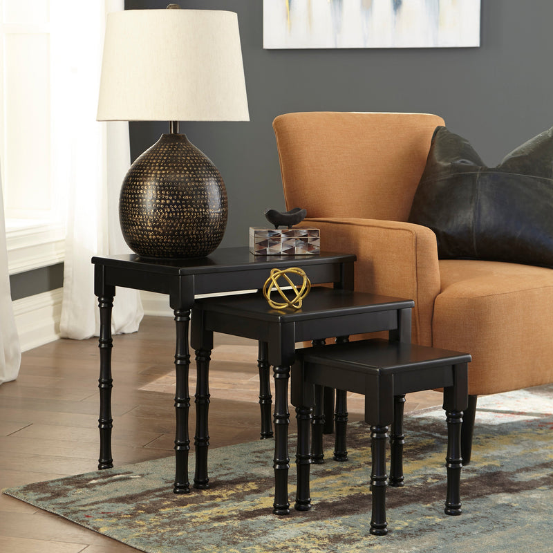 Dasonbury Black Accent Table (Set of 3)