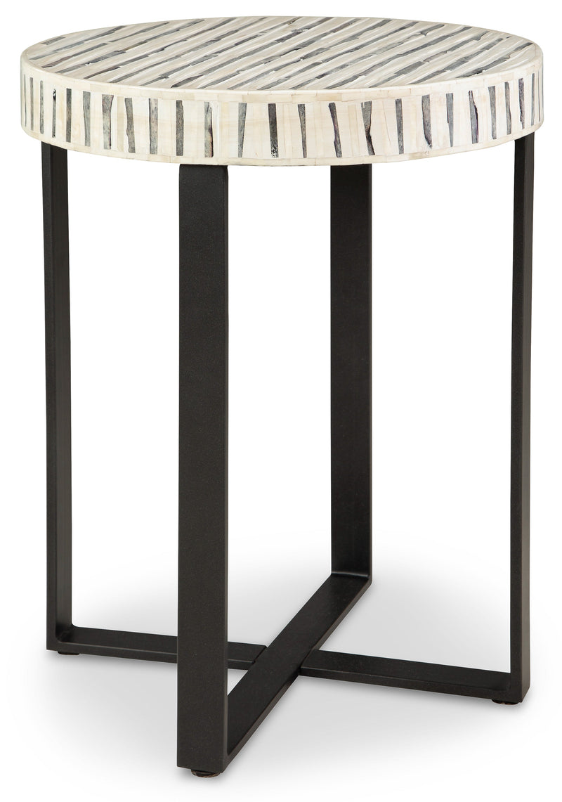 Crewridge Black & Cream Accent Table