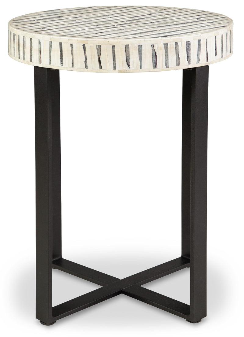 Crewridge Black & Cream Accent Table