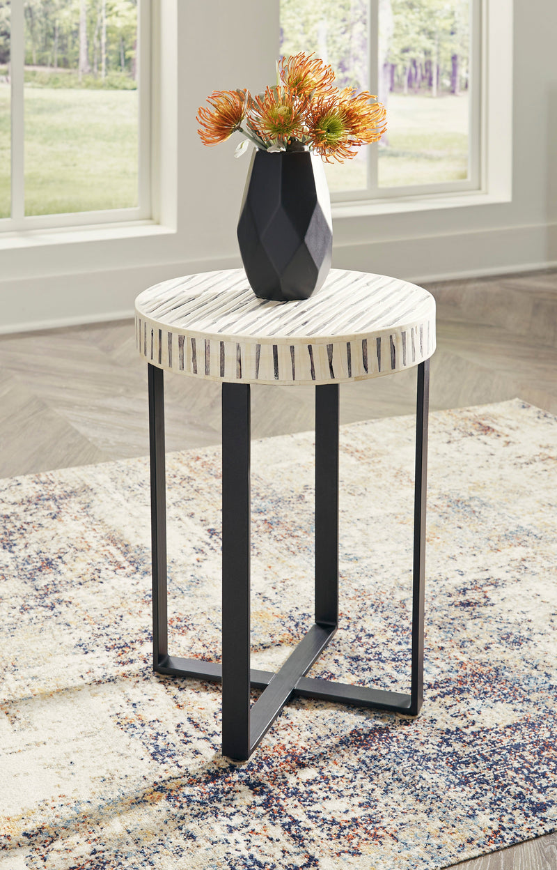 Crewridge Black & Cream Accent Table