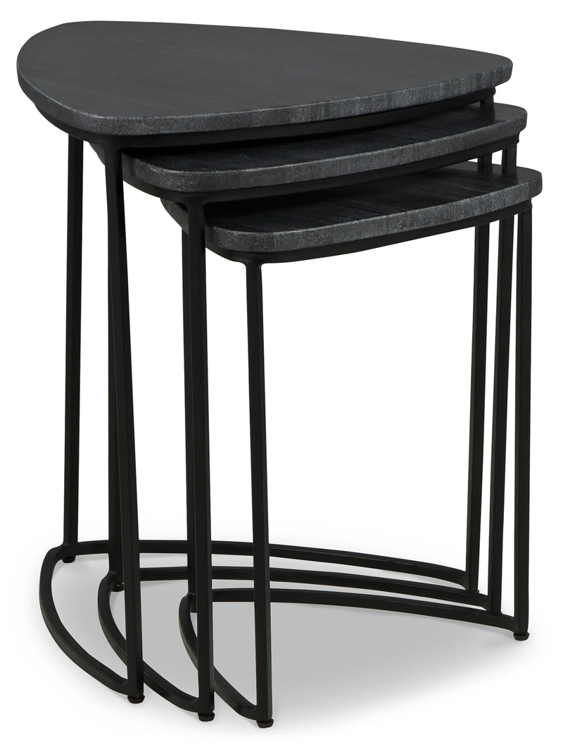 Olinmere Black 3pc Accent Table Set