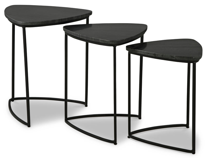 Olinmere Black 3pc Accent Table Set