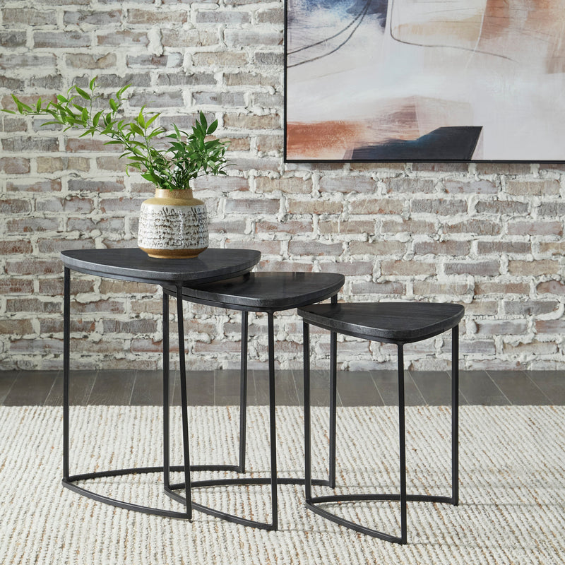 Olinmere Black 3pc Accent Table Set