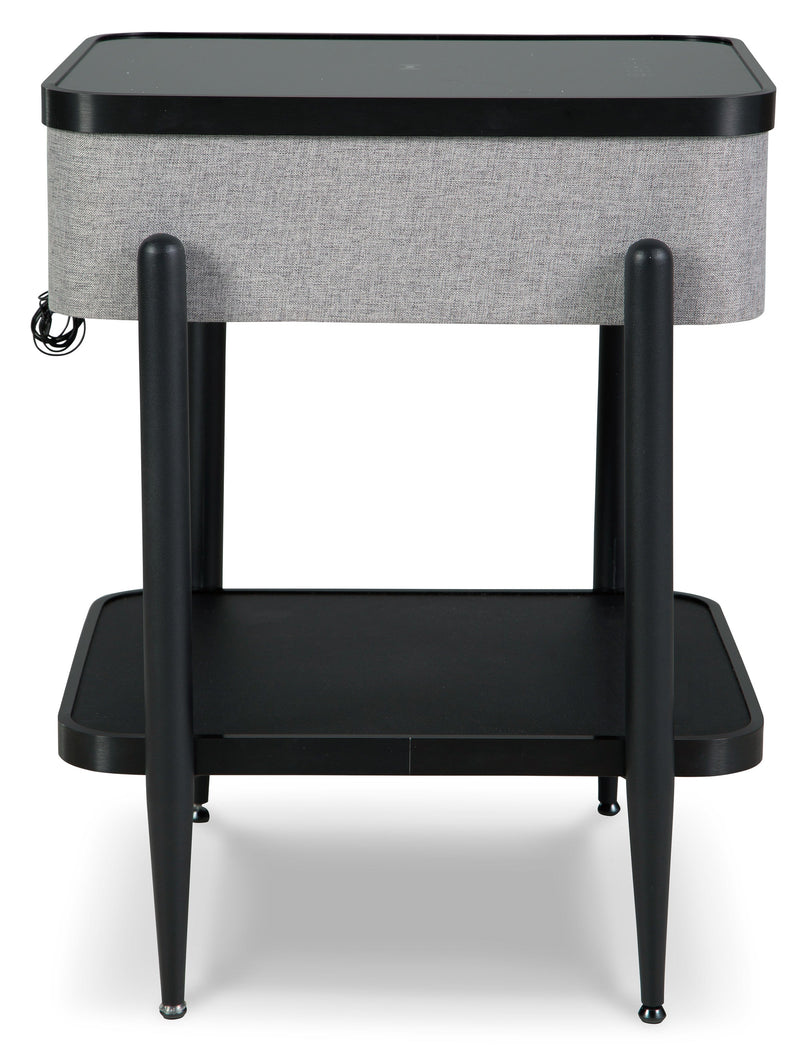 Jorvalee Gray/Black Accent Table