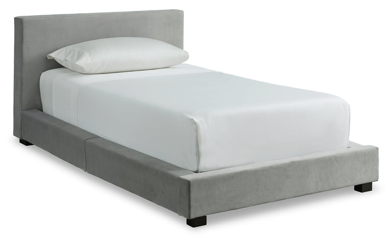 Chesani Gray Twin Upholstered Bed