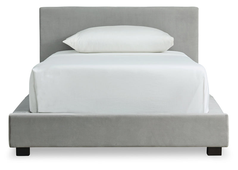 Chesani Gray Twin Upholstered Bed