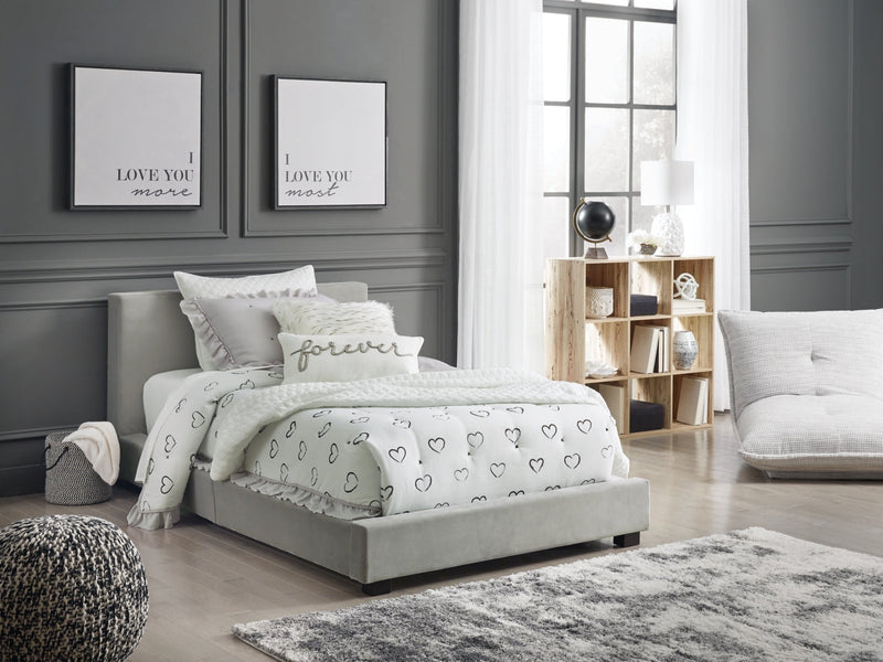 Chesani Gray Twin Upholstered Bed