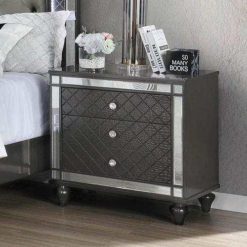 Refino - Gray - Nightstand - Ornate Home