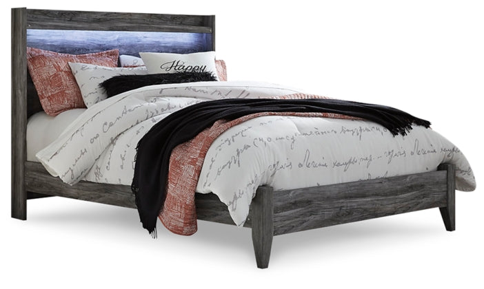 Baystorm Gray Queen Panel Bed