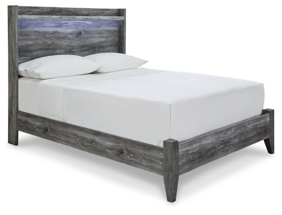 Baystorm Gray Full Panel Bed